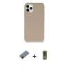 MARSİLYAN™- iPhone 11 Pro Kılıf Zirve Modern Özel Seri - Siyah Joko Magic 5D Hayalet Cam + Metal Kamera Lens Koruma Cam - KI