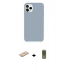 MARSİLYAN™- iPhone 11 Pro Kılıf Zirve Modern Özel Seri - Siyah Joko Magic 5D Hayalet Cam + Renkli Kamera Lens Koruma Cam - SI