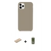 MARSİLYAN™- iPhone 11 Pro Kılıf Zirve Modern Özel Seri - Siyah Joko Magic 5D Hayalet Cam + Renkli Kamera Lens Koruma Cam - SI