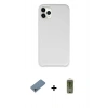 MARSİLYAN™- iPhone 11 Pro Kılıf Zirve Modern Özel Seri - Siyah Joko Magic 5D Hayalet Cam + Shine Kamera Lens Koruma Cam - SABE