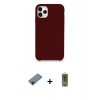 MARSİLYAN™- iPhone 11 Pro Kılıf Zirve Modern Özel Seri - Siyah Joko Magic 5D Hayalet Cam + Shine Kamera Lens Koruma Cam - SH