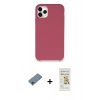 MARSİLYAN™- iPhone 11 Pro Kılıf Zirve Modern Özel Seri - Siyah Mat Seramik Nano Ekran Koruyucu + Shine Kamera Lens Koruma Cam - GI