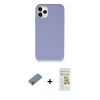 MARSİLYAN™- iPhone 11 Pro Kılıf Zirve Modern Özel Seri - Siyah Mat Seramik Nano Ekran Koruyucu + Shine Kamera Lens Koruma Cam - SABE