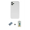 MARSİLYAN™- iPhone 11 Pro Kılıf Zirve Modern Özel Seri - Siyah Polymer Nano Ekran Koruyucu + Shine Kamera Lens Koruma Cam - MI