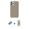 MARSİLYAN™- iPhone 11 Pro Kılıf Zirve Modern Özel Seri - Siyah Polymer Nano Ekran Koruyucu + Shine Kamera Lens Koruma Cam - MI