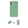 MARSİLYAN™- iPhone 11 Pro Kılıf Zirve Modern Özel Seri - Siyah Polymer Nano Ekran Koruyucu + Shine Kamera Lens Koruma Cam - GI