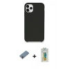 MARSİLYAN™- iPhone 11 Pro Kılıf Zirve Modern Özel Seri - Siyah Polymer Nano Ekran Koruyucu + Shine Kamera Lens Koruma Cam - GI