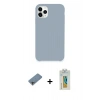 MARSİLYAN™- iPhone 11 Pro Kılıf Zirve Modern Özel Seri - Siyah Polymer Nano Ekran Koruyucu + Shine Kamera Lens Koruma Cam - GI