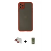 MARSİLYAN™- iPhone 11 Pro Max Kılıf Ahenk Çizgi Serisi - Siyah Joko Magic 5D Hayalet Cam + Pers Alüminyum Kamera Lens - KI
