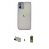 MARSİLYAN™- iPhone 11 Pro Max Kılıf Ahenk Çizgi Serisi - Siyah Joko Magic 5D Hayalet Cam + Rainbow Kamera Lens Koruma Cam - YL
