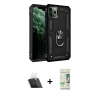 MARSİLYAN™- iPhone 11 Pro Max Kılıf Ahenk Klasik Koleksiyonu - Siyah 20D Premium Cam Ekran Koruyucu + Kamera Lens Koruma Cam - SF