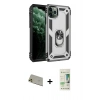 MARSİLYAN™- iPhone 11 Pro Max Kılıf Ahenk Klasik Koleksiyonu - Siyah 20D Premium Cam Ekran Koruyucu + Rainbow Kamera Lens Koruma Cam - GD