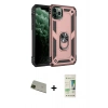 MARSİLYAN™- iPhone 11 Pro Max Kılıf Ahenk Klasik Koleksiyonu - Siyah 20D Premium Cam Ekran Koruyucu + Rainbow Kamera Lens Koruma Cam - YL