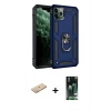 MARSİLYAN™- iPhone 11 Pro Max Kılıf Ahenk Klasik Koleksiyonu - Siyah 360 Mat Full Body Arka Koruyucu + Renkli Kamera Lens Koruma Cam - YL