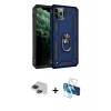 MARSİLYAN™- iPhone 11 Pro Max Kılıf Ahenk Klasik Koleksiyonu - Siyah 3D Antistatik Seramik Nano Ekran Koruyucu + Pers Alüminyum Kamera Lens - SH