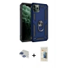 MARSİLYAN™- iPhone 11 Pro Max Kılıf Ahenk Klasik Koleksiyonu - Siyah 6D Mat Seramik Hayalet Nano Ekran Koruyucu + Pers Alüminyum Kamera Lens - LT