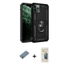 MARSİLYAN™- iPhone 11 Pro Max Kılıf Ahenk Klasik Koleksiyonu - Siyah 6D Mat Seramik Hayalet Nano Ekran Koruyucu + Shine Kamera Lens Koruma Cam - GS