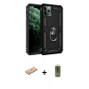 MARSİLYAN™- iPhone 11 Pro Max Kılıf Ahenk Klasik Koleksiyonu - Siyah Joko Magic 5D Hayalet Cam + Renkli Kamera Lens Koruma Cam - PE