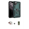 MARSİLYAN™- iPhone 11 Pro Max Kılıf Ahenk Klasik Koleksiyonu - Siyah Joko Magic 5D Hayalet Cam + Pers Alüminyum Kamera Lens - KI
