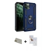 MARSİLYAN™- iPhone 11 Pro Max Kılıf Ahenk Klasik Koleksiyonu - Siyah Seramik Nano Ekran Koruyucu + Rainbow Kamera Lens Koruma Cam - GD