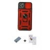 MARSİLYAN™- iPhone 11 Pro Max Kılıf Ahenk Klasik - Siyah Seramik Nano Ekran Koruyucu + Metal Kamera Lens Koruma Cam - GS