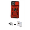 MARSİLYAN™- iPhone 11 Pro Max Kılıf Ahenk Klasik - Siyah Seramik Nano Ekran Koruyucu + Pers Alüminyum Kamera Lens - SH