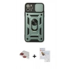MARSİLYAN™- iPhone 11 Pro Max Kılıf Ahenk Klasik - Siyah Seramik Nano Ekran Koruyucu + Pers Alüminyum Kamera Lens - KI