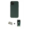 MARSİLYAN™- iPhone 11 Pro Max Kılıf Ahenk Serisi - Şeffaf 360 Full Body Arka Koruyucu + Rainbow Kamera Lens Koruma Cam - GD
