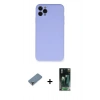 MARSİLYAN™- iPhone 11 Pro Max Kılıf Ahenk Serisi - Şeffaf 360 Full Body Arka Koruyucu + Metal Kamera Lens Koruma Cam - AKYL