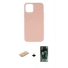 MARSİLYAN™- iPhone 11 Pro Max Kılıf Ahenk Serisi - Şeffaf 360 Full Body Arka Koruyucu + Renkli Kamera Lens Koruma Cam - PE