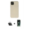 MARSİLYAN™- iPhone 11 Pro Max Kılıf Ahenk Serisi - Şeffaf 360 Full Body Arka Koruyucu + Şeffaf Kamera Lens Koruma Cam