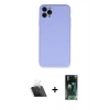 MARSİLYAN™- iPhone 11 Pro Max Kılıf Ahenk Serisi - Şeffaf 360 Full Body Arka Koruyucu + Şeffaf Kamera Lens Koruma Cam