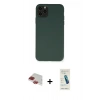 MARSİLYAN™- iPhone 11 Pro Max Kılıf Ahenk Serisi - Şeffaf Pasifik Cam Ekran Koruyucu + Pers Alüminyum Kamera Lens - KI