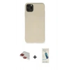 MARSİLYAN™- iPhone 11 Pro Max Kılıf Ahenk Serisi - Şeffaf Pasifik Cam Ekran Koruyucu + Pers Alüminyum Kamera Lens - KI