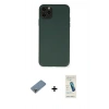 MARSİLYAN™- iPhone 11 Pro Max Kılıf Ahenk Serisi - Şeffaf Pasifik Cam Ekran Koruyucu + Metal Kamera Lens Koruma Cam - AKYL