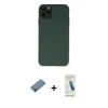 MARSİLYAN™- iPhone 11 Pro Max Kılıf Ahenk Serisi - Şeffaf Pasifik Cam Ekran Koruyucu + Metal Kamera Lens Koruma Cam - GD