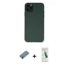MARSİLYAN™- iPhone 11 Pro Max Kılıf Ahenk Serisi - Şeffaf Pasifik Cam Ekran Koruyucu + Metal Kamera Lens Koruma Cam - MR