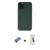 MARSİLYAN™- iPhone 11 Pro Max Kılıf Ahenk Serisi - Şeffaf Pasifik Cam Ekran Koruyucu + Shine Kamera Lens Koruma Cam - PE