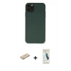 MARSİLYAN™- iPhone 11 Pro Max Kılıf Ahenk Serisi - Şeffaf Pasifik Cam Ekran Koruyucu + Renkli Kamera Lens Koruma Cam - YL