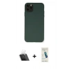 MARSİLYAN™- iPhone 11 Pro Max Kılıf Ahenk Serisi - Şeffaf Pasifik Cam Ekran Koruyucu + Şeffaf Kamera Lens Koruma Cam