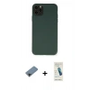 MARSİLYAN™- iPhone 11 Pro Max Kılıf Ahenk Serisi - Şeffaf Pasifik Cam Ekran Koruyucu + Shine Kamera Lens Koruma Cam - SH