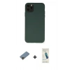 MARSİLYAN™- iPhone 11 Pro Max Kılıf Ahenk Serisi - Şeffaf Pasifik Cam Ekran Koruyucu + Shine Kamera Lens Koruma Cam - GD