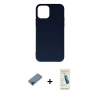 MARSİLYAN™- iPhone 11 Pro Max Kılıf Ahenk Serisi - Şeffaf Pasifik Cam Ekran Koruyucu + Metal Kamera Lens Koruma Cam - SH