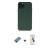 MARSİLYAN™- iPhone 11 Pro Max Kılıf Ahenk Serisi - Şeffaf Pasifik Cam Ekran Koruyucu + Metal Kamera Lens Koruma Cam - SH