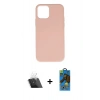 MARSİLYAN™- iPhone 11 Pro Max Kılıf Ahenk Serisi - Siyah 18D Cam Ekran Koruyucu + Kamera Lens Koruma Cam - SF