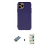 MARSİLYAN™- iPhone 11 Pro Max Kılıf Ahenk Serisi - Siyah 20D Premium Cam Ekran Koruyucu + Shine Kamera Lens Koruma Cam - GI