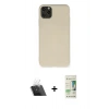 MARSİLYAN™- iPhone 11 Pro Max Kılıf Ahenk Serisi - Siyah 20D Premium Cam Ekran Koruyucu + Kamera Lens Koruma Cam - SF