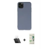 MARSİLYAN™- iPhone 11 Pro Max Kılıf Ahenk Serisi - Siyah 20D Premium Cam Ekran Koruyucu + Kamera Lens Koruma Cam - SF