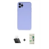MARSİLYAN™- iPhone 11 Pro Max Kılıf Ahenk Serisi - Siyah 20D Premium Cam Ekran Koruyucu + Kamera Lens Koruma Cam - SF