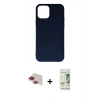 MARSİLYAN™- iPhone 11 Pro Max Kılıf Ahenk Serisi - Siyah 20D Premium Cam Ekran Koruyucu + Kırmızı Pers Alüminyum Kamera Lens